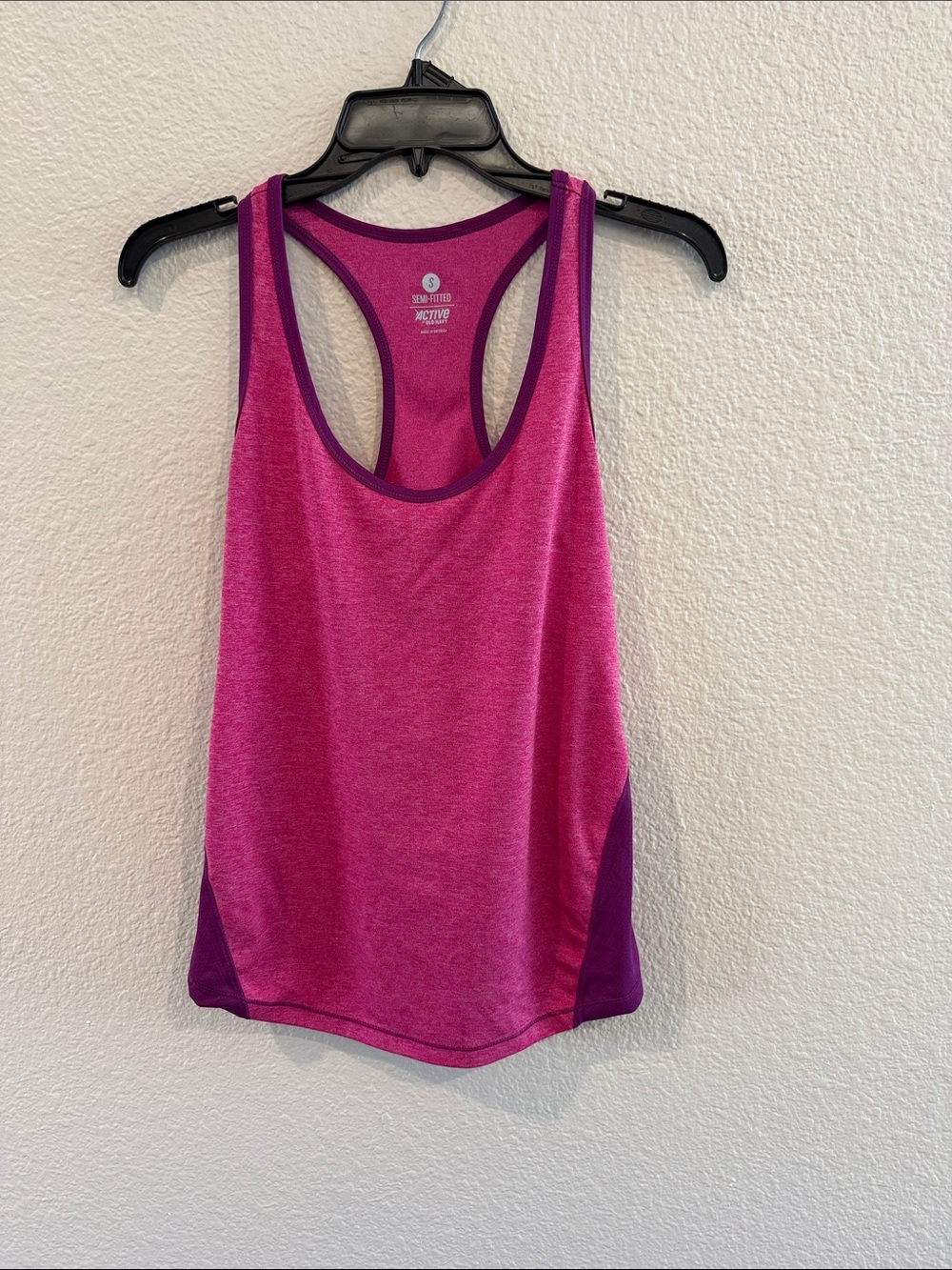 Old Navy Pink and Purple Racerback Tank Top